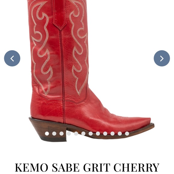 Kemo Sabe Cherry Red Heeled Boots - Picture 1 of 10